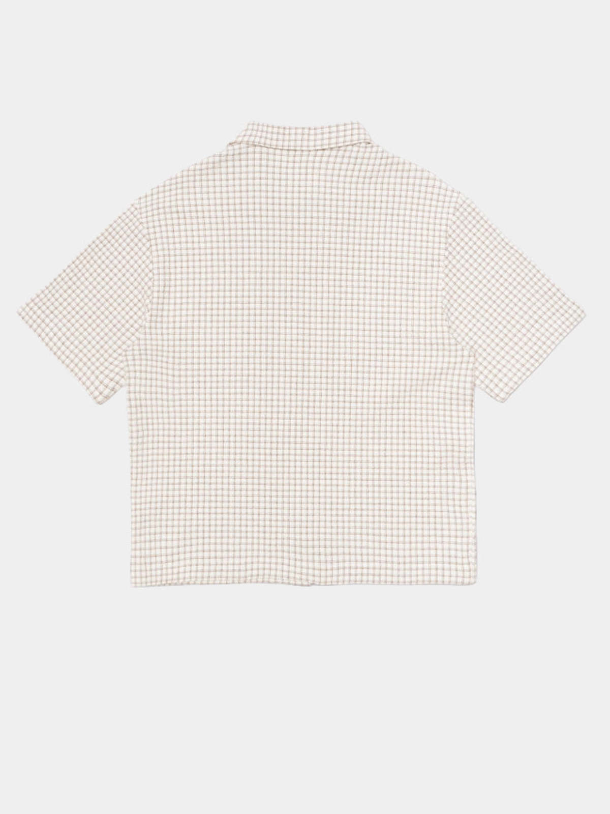 Edwin Zed Shirt in White Brown Waffle - Image 8 of 8