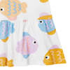 KIDS STELLA MCCARTNEY Baby Jersey Dress Fish Print - White - Thumbnail 4