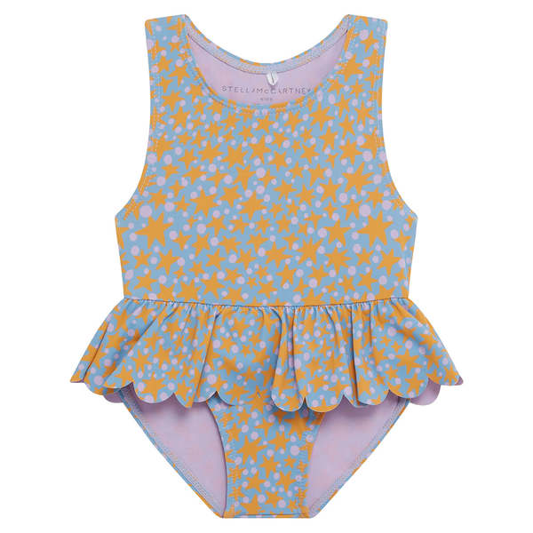 KIDS STELLA MCCARTNEY Baby Swimsuit Stars And Dots Print - Blue KIDS STELLA MCCARTNEY Baby Swimsuit Stars And Dots Print - Blue
