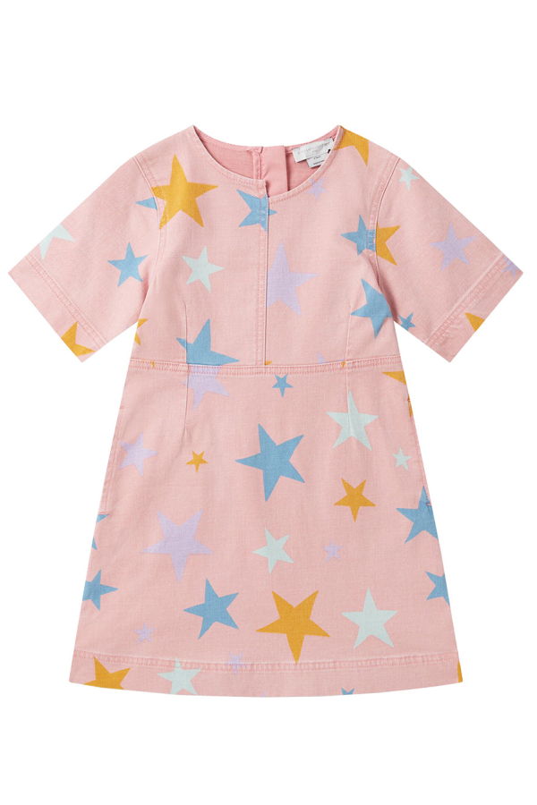 KIDS STELLA MCCARTNEY Stars Print Dress - Pink