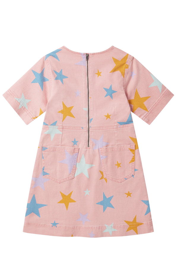 KIDS STELLA MCCARTNEY Stars Print Dress - Pink