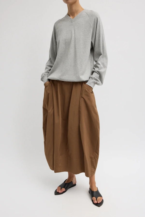 Tibi Nylon Lantern Skirt