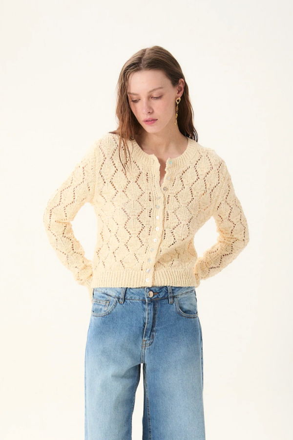 Deluc Cerdena Cardigan - Ecru