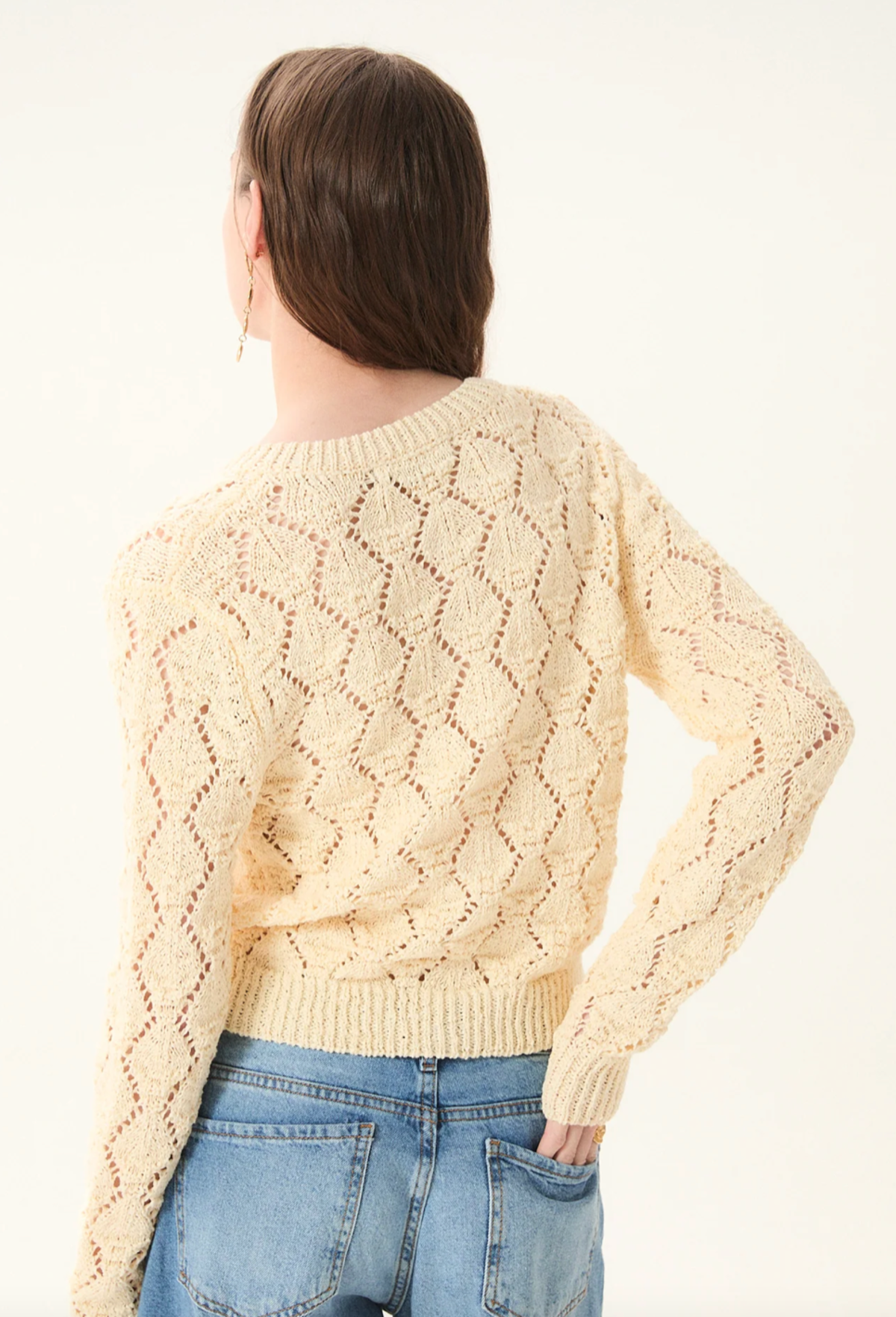 Deluc Cerdena Cardigan - Ecru - Image 3 of 3