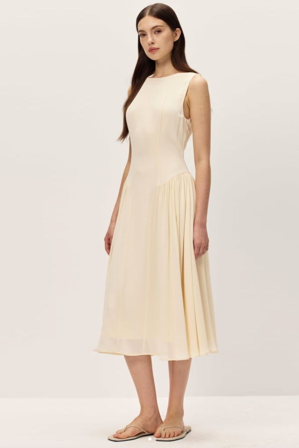 elodie Mirela Dress - Ecru