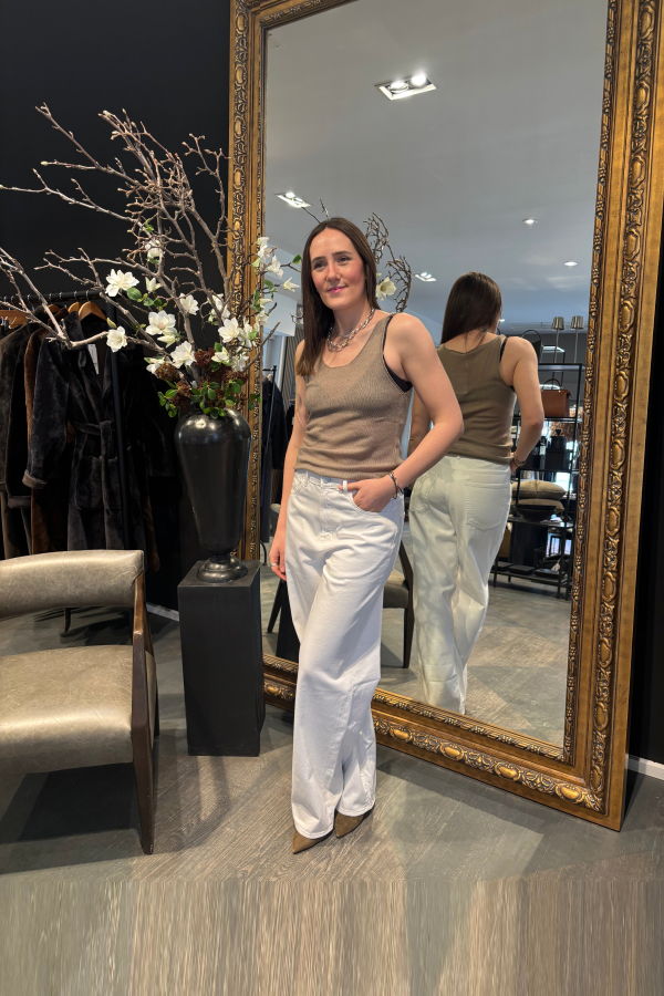 ELY ELY Madge Cashmere Tank - Fungi