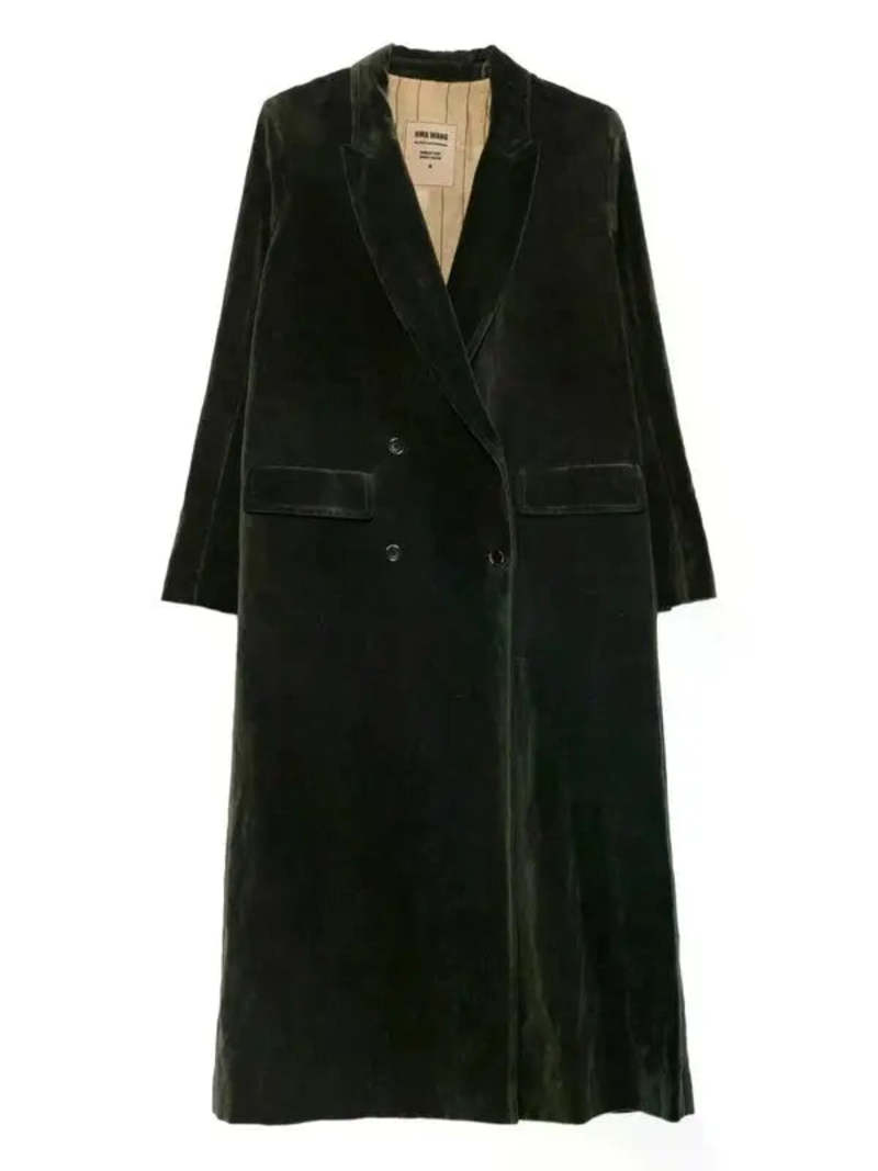 Uma Wang Velvet Camelot Coat