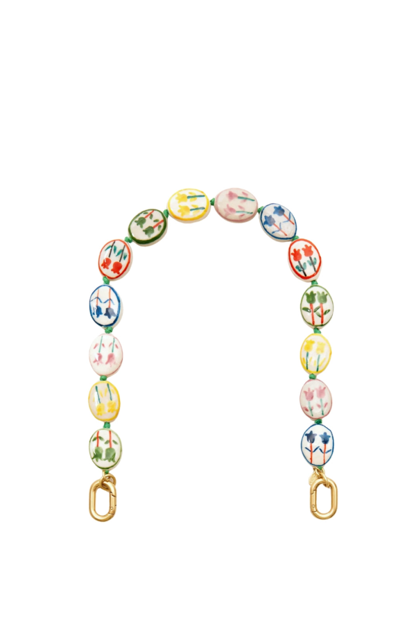 Clare V. Porcelain Flower Shortie Strap