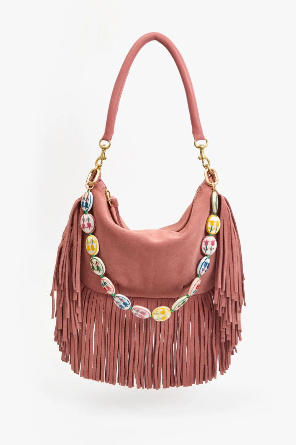 Clare V. Porcelain Flower Shortie Strap