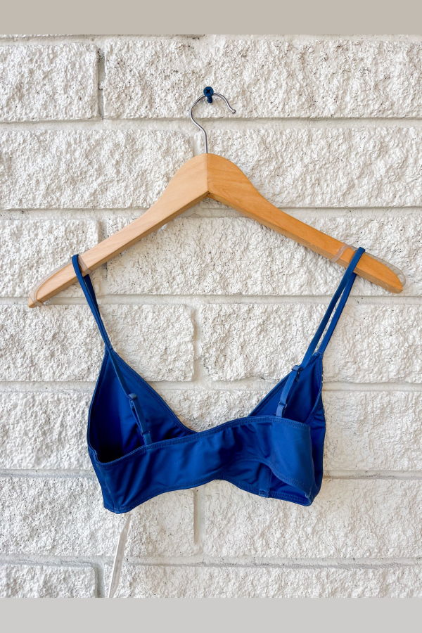 Prefontaine Blaise Print Bikini Top - Navy