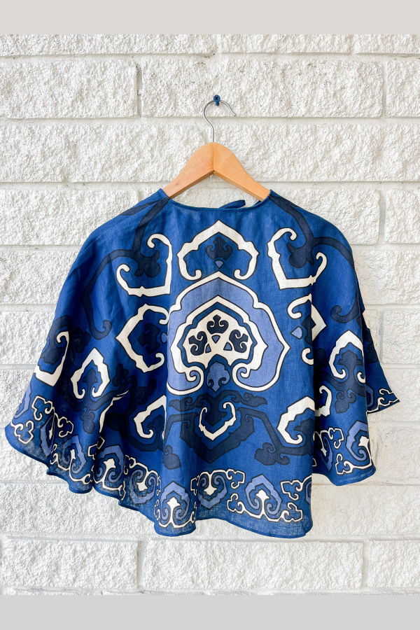 Sea NY Blaise Print Top - Navy