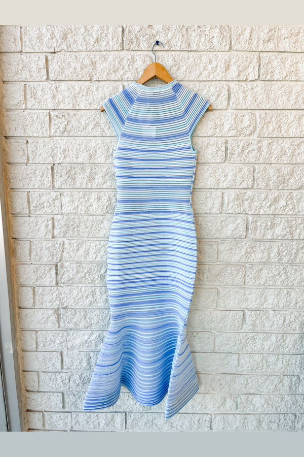 Jonathan Simkhai Danica Knit Midi Dress - Periwinkle Multi