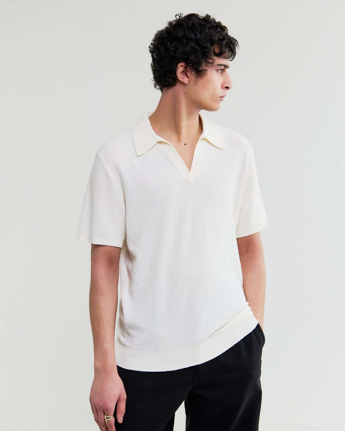 Wax London Siena Bouclé SS Polo Shirt - Image 1 of 5