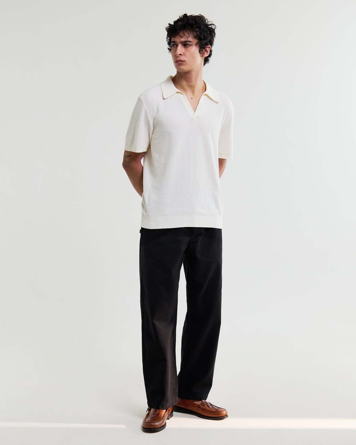 Wax London Siena Bouclé SS Polo Shirt - Image 2 of 5