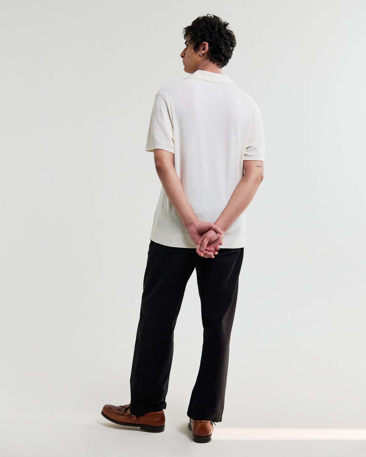 Wax London Siena Bouclé SS Polo Shirt - Image 5 of 5
