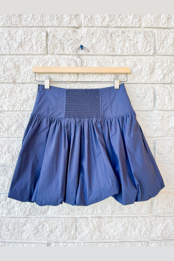 Jonathan Simkhai Pippa Bubble Mini Skirt - Midnight