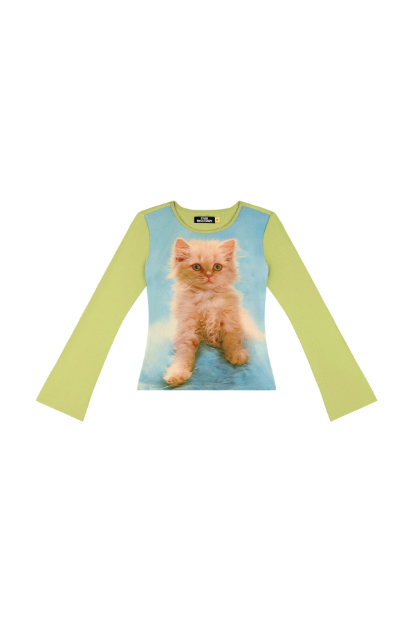 Tyler McGillivary Cat Portrait Heidi Long Sleeve Tee