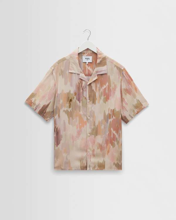 Wax London Corrugated Floral Pastel Didcot Shirt Wax London Corrugated Floral Pastel Didcot Shirt