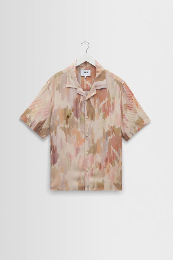 Wax London Corrugated Floral Pastel Didcot Shirt