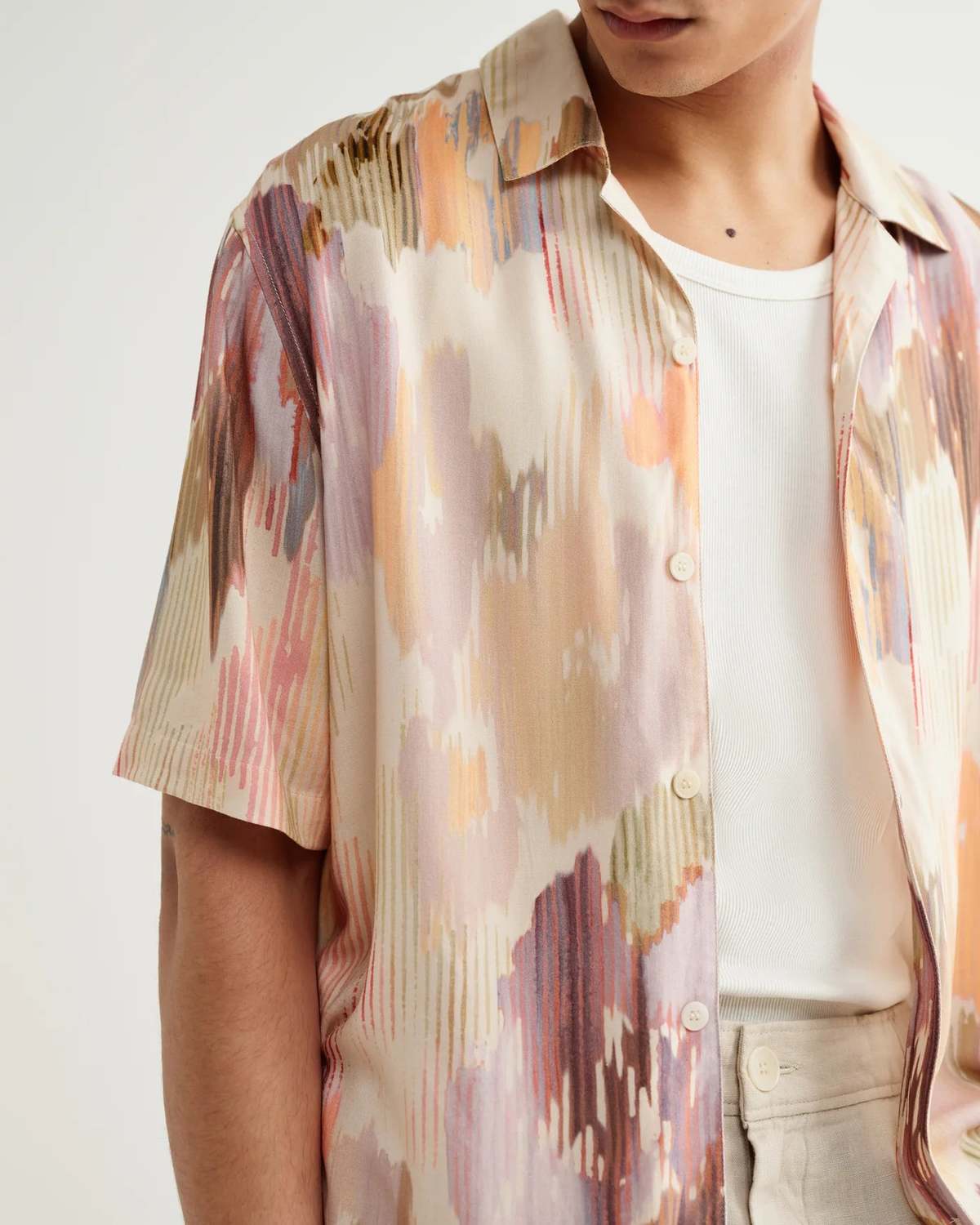 Wax London Corrugated Floral Pastel Didcot Shirt - Image 4 of 6