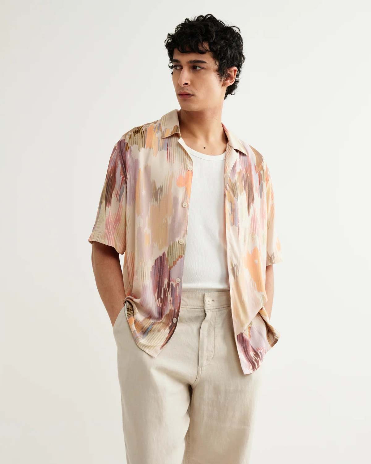 Wax London Corrugated Floral Pastel Didcot Shirt - Image 6 of 6