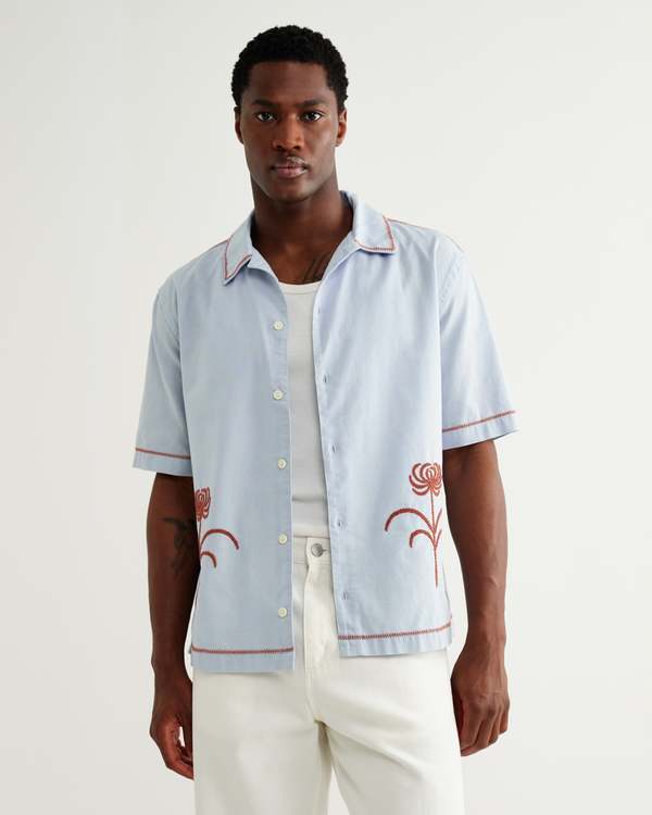 Wax London Keats Dahlia Short Sleeve Shirt Wax London Keats Dahlia Short Sleeve Shirt