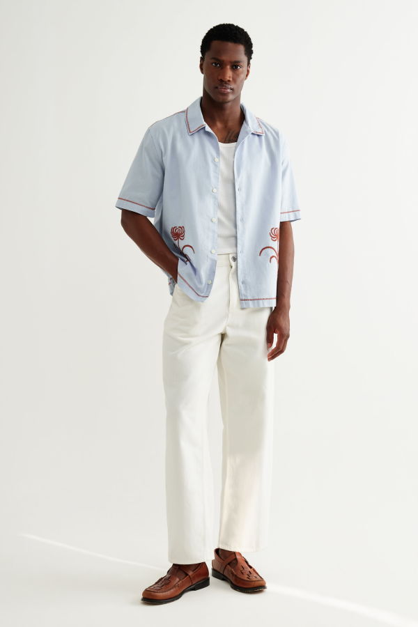 Wax London Keats Dahlia Short Sleeve Shirt