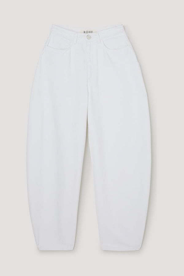 Rohe High-Waist Sculptural Denim Trousers - Optic White