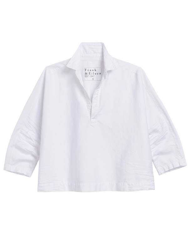 Frank & Eileen Gabi Popover Shirt - White Frank & Eileen Gabi Popover Shirt - White