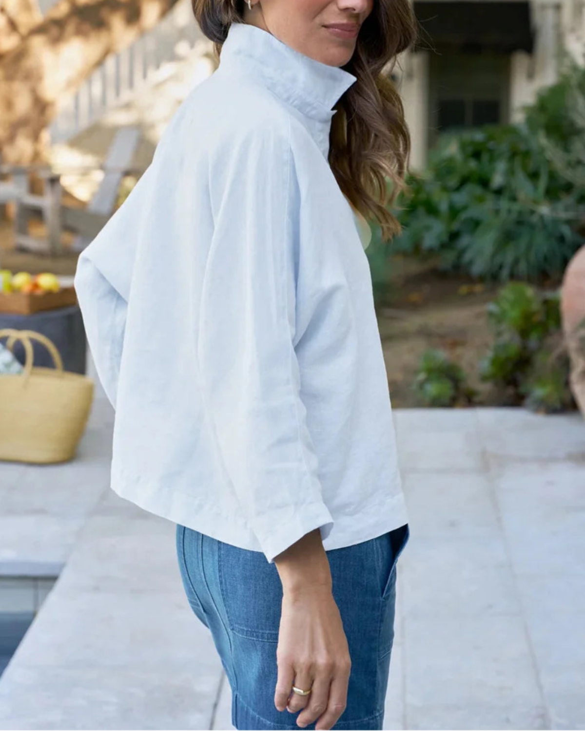 Frank & Eileen Gabi Popover Shirt - White - Image 6 of 7