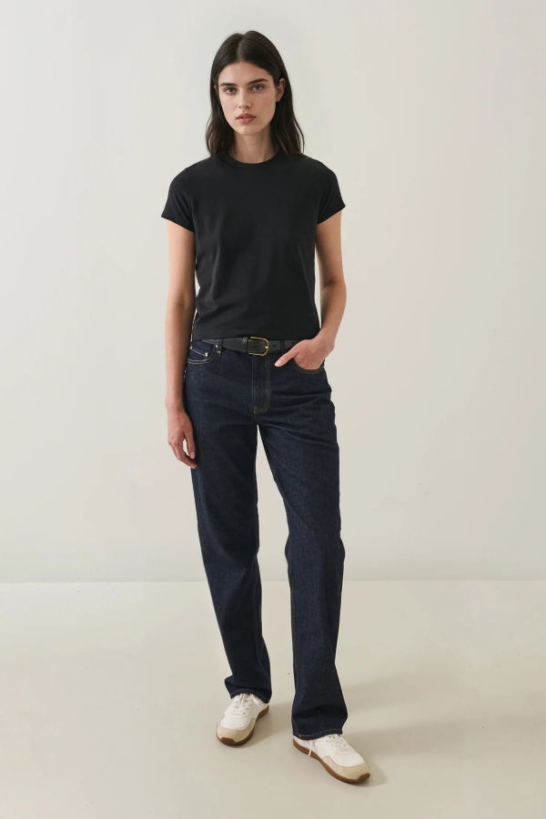 Patrick Assaraf Iconic Pima Stretch Baby Tee