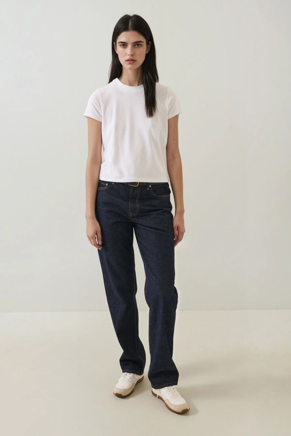 Patrick Assaraf Iconic Pima Stretch Baby Tee