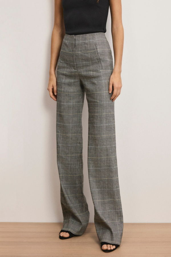 Veronica Beard Jude Linen Wide-Leg Pant