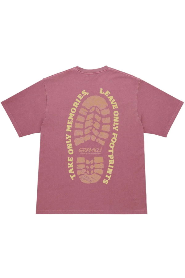 Gramicci Pigment Dyed Footprints Tee