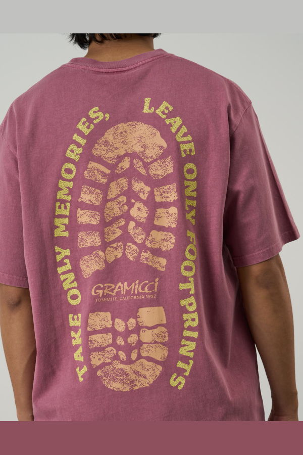 Gramicci Pigment Dyed Footprints Tee