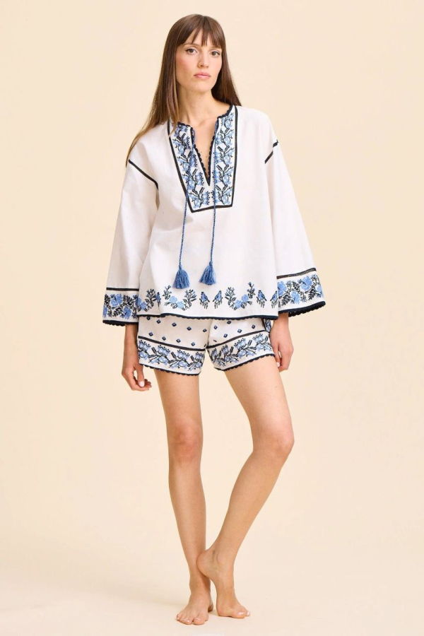 Mille Carina Embroidered Shorts