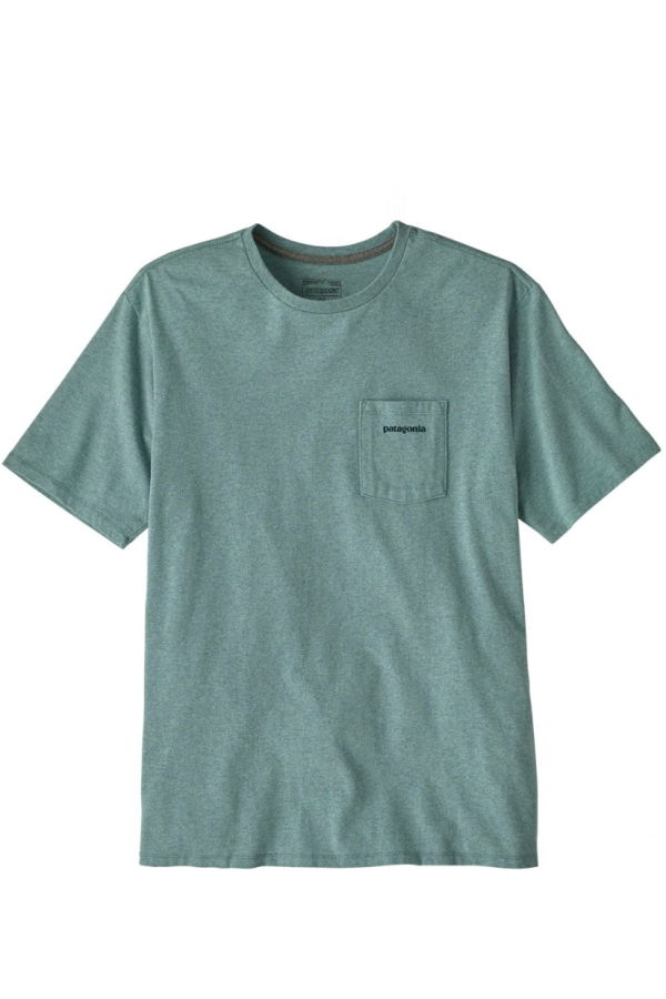 Patagonia Boardshort Logo Pocket Responsibili-Tee Tee - Blue Sage