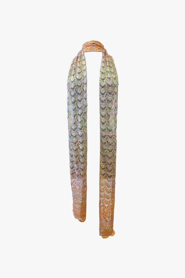 Anna Sui Ombre Space Dye Crochet Scarf