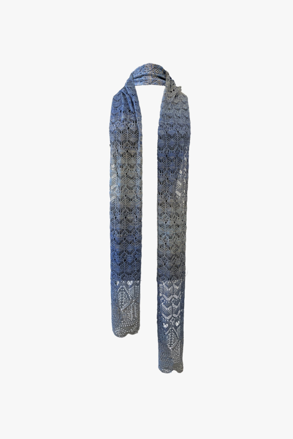 Anna Sui Ombre Space Dye Crochet Scarf