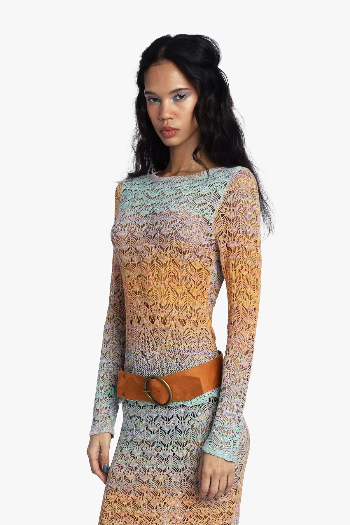 Anna Sui Ombre Space Dye Crochet Top - Image 4 of 10
