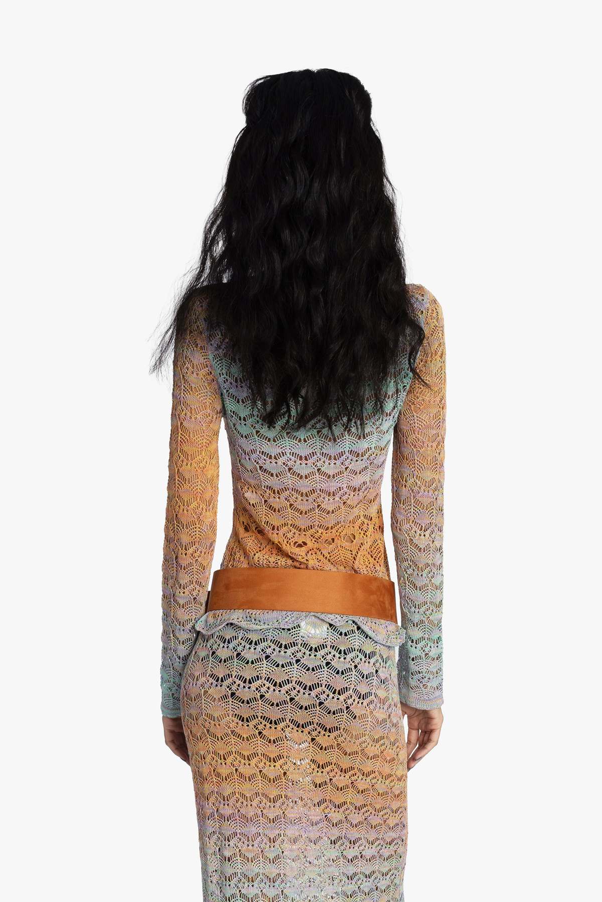 Anna Sui Ombre Space Dye Crochet Top - Image 5 of 10