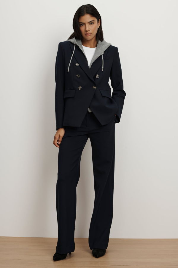 Veronica Beard Miller Dickey Jacket with Horn Button