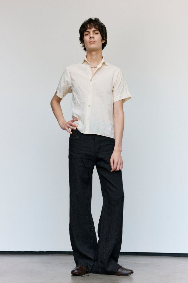 Nosapluna Cotton Work SS Shirt - Light Tea Dye