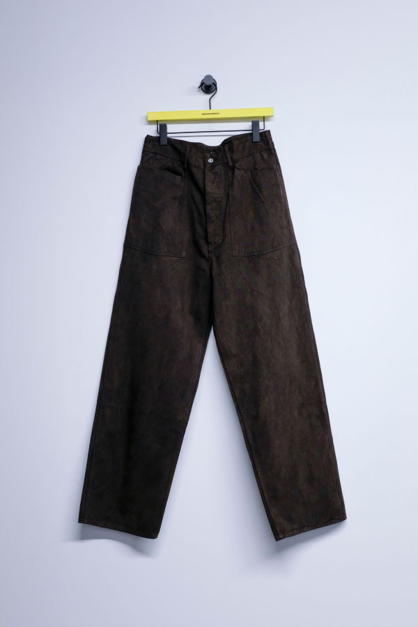 Taiga Takahashi LOT.220 Mud Dyed Brown Cotton US Army M-35 Pants