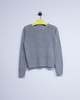 Taiga Takahashi LOT.502 Light Gray Linen Silk Varsity Letterman Sweater - Thumbnail 1