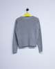 Taiga Takahashi LOT.502 Light Gray Linen Silk Varsity Letterman Sweater - Thumbnail 2