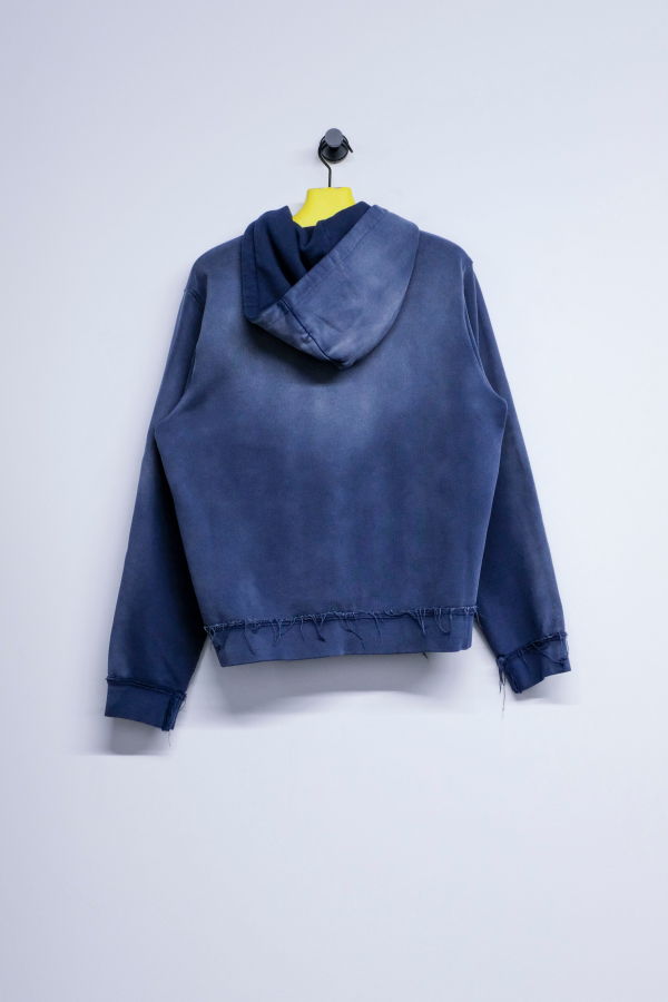 Camiel Fortgens Navy Sunfade Cotton Fitted Zip Hoodie