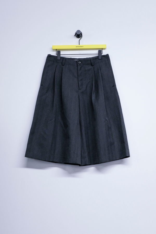 Our Legacy Shark Pinstripe Herringbone Split Shorts