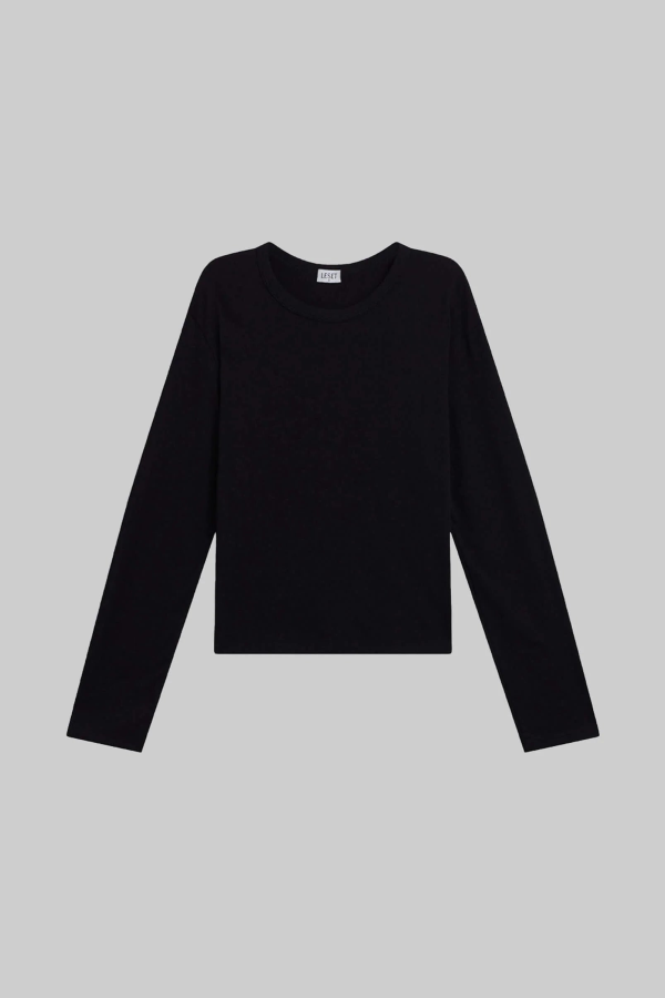 Leset Long Sleeve Margo Tee - Black