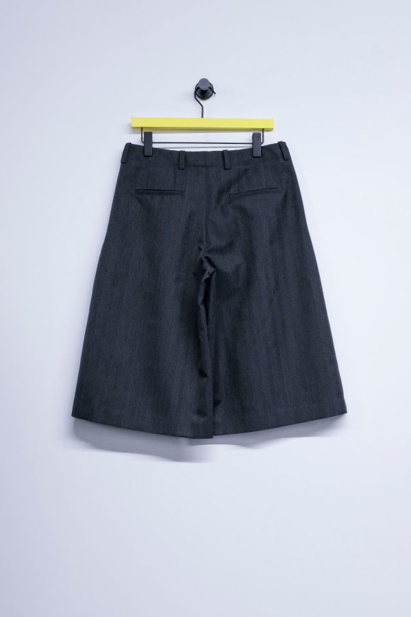 Our Legacy Shark Pinstripe Herringbone Split Shorts